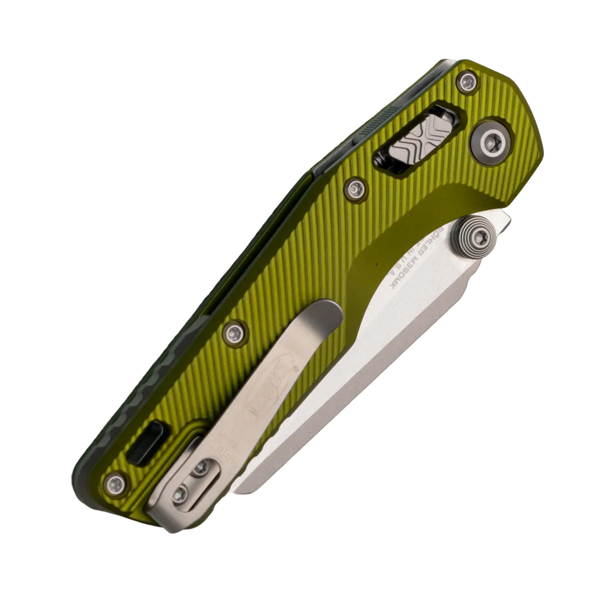 Microtech MSI Mini S/E M390MK Fluted OD Green Aluminum