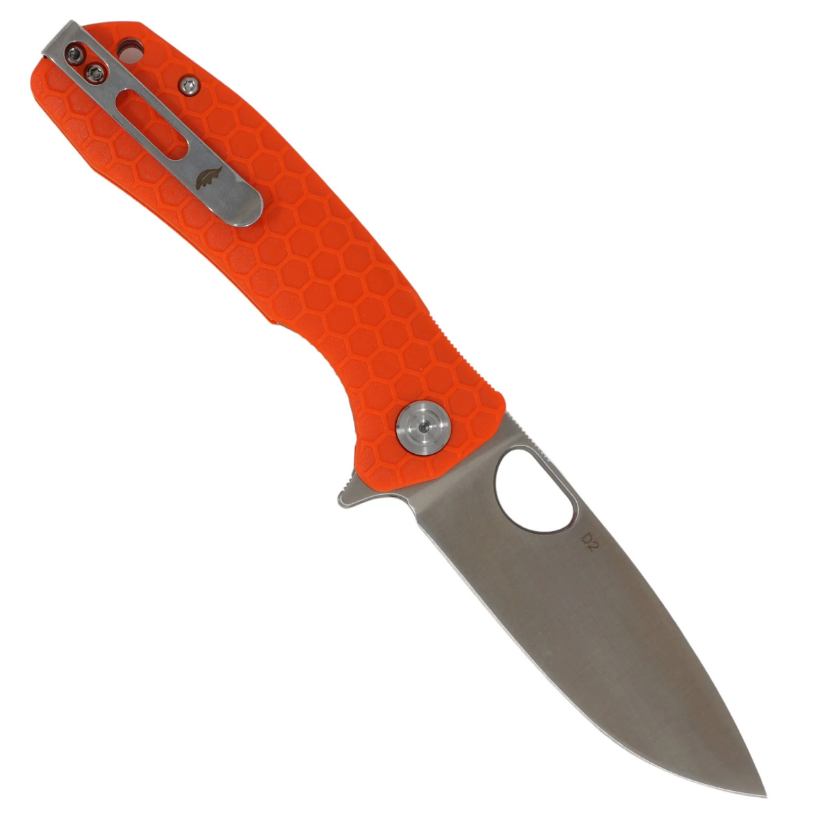 Honey Badger Large Drop Point D2 Orange FRN