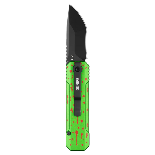 Oknife LK Knife + Light Combo D2 Zombie Green Aluminum
