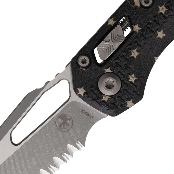 Microtech MSI S/E M390MK Partially Serrated Flag