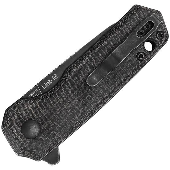 Kizer Lieb M 154CM Black Canvas Micarta