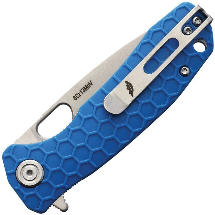 Honey Badger Small Drop Point 8CR13MOV Blue GRN