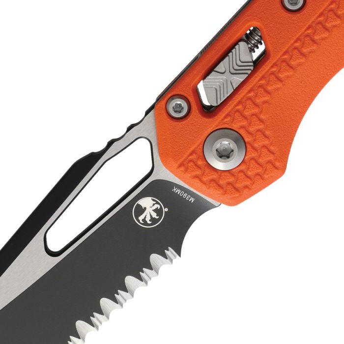 Microtech MSI S/E M390MK Partially Serrated Orange