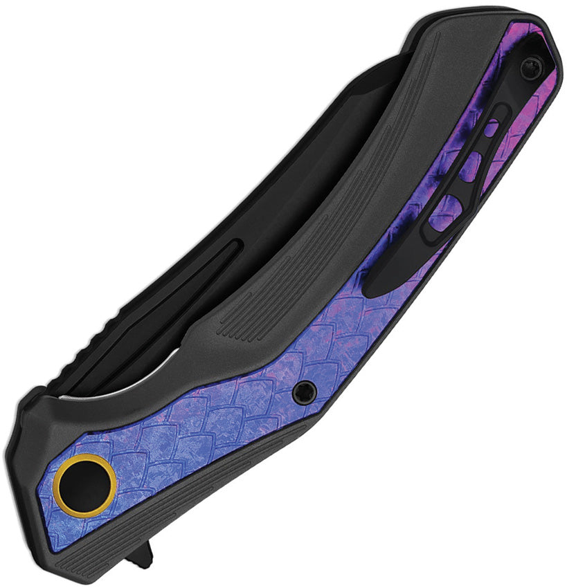 Kizer Draca S45VN Black Aluminum Crystallized Titanium