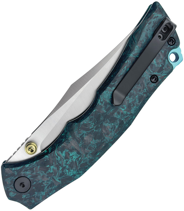 Wixco Jugger N690 Teal Shredded Carbon Fiber