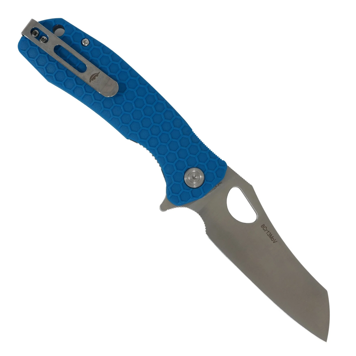 Honey Badger Wharncleaver Small 8Cr13MoV Blue FRN