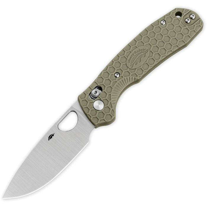 Honey Badger Crossbolt Large 8CR13MOV Green FRN