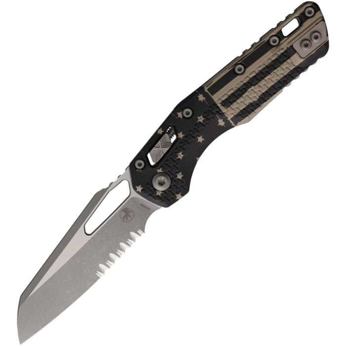 Microtech MSI S/E M390MK Partially Serrated Flag
