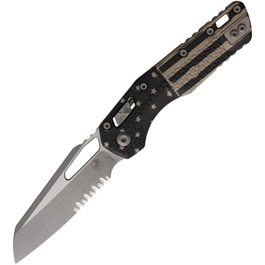Microtech MSI S/E M390MK Partially Serrated Flag