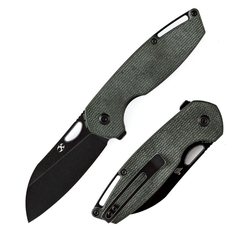 Kansept Model 6 154CM Green Micarta