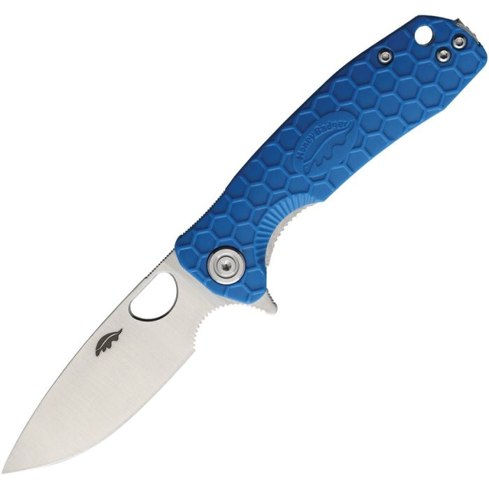 Honey Badger Small Drop Point 8CR13MOV Blue GRN