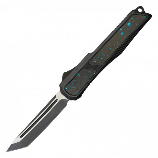 Atomic 8.5" Blue Flake Dual Action OTF
