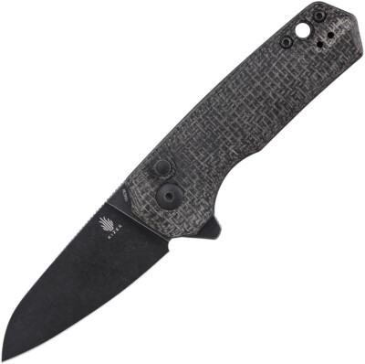 Kizer Lieb M 154CM Black Canvas Micarta