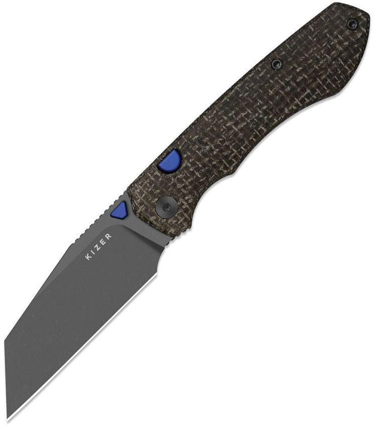 Kizer Wharning N690 GLOW Canvas Micarta