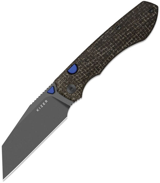 Kizer Wharning N690 GLOW Canvas Micarta
