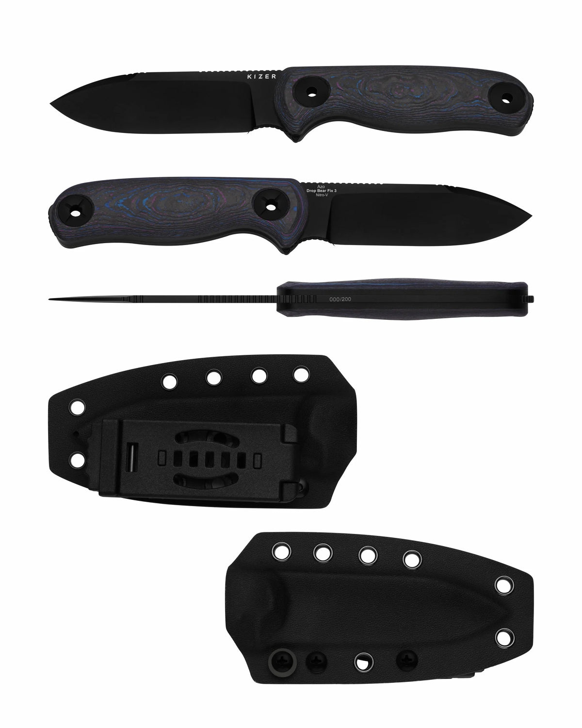 Dirtbag x Kizer Drop Bear 3 Fixed Camo Carbon Damtanium