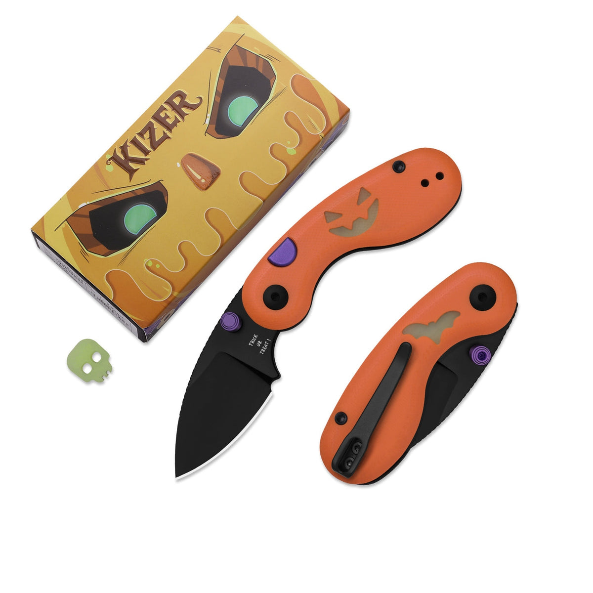 Kizer Microbe Halloween 14C28N Orange & GLOW G10
