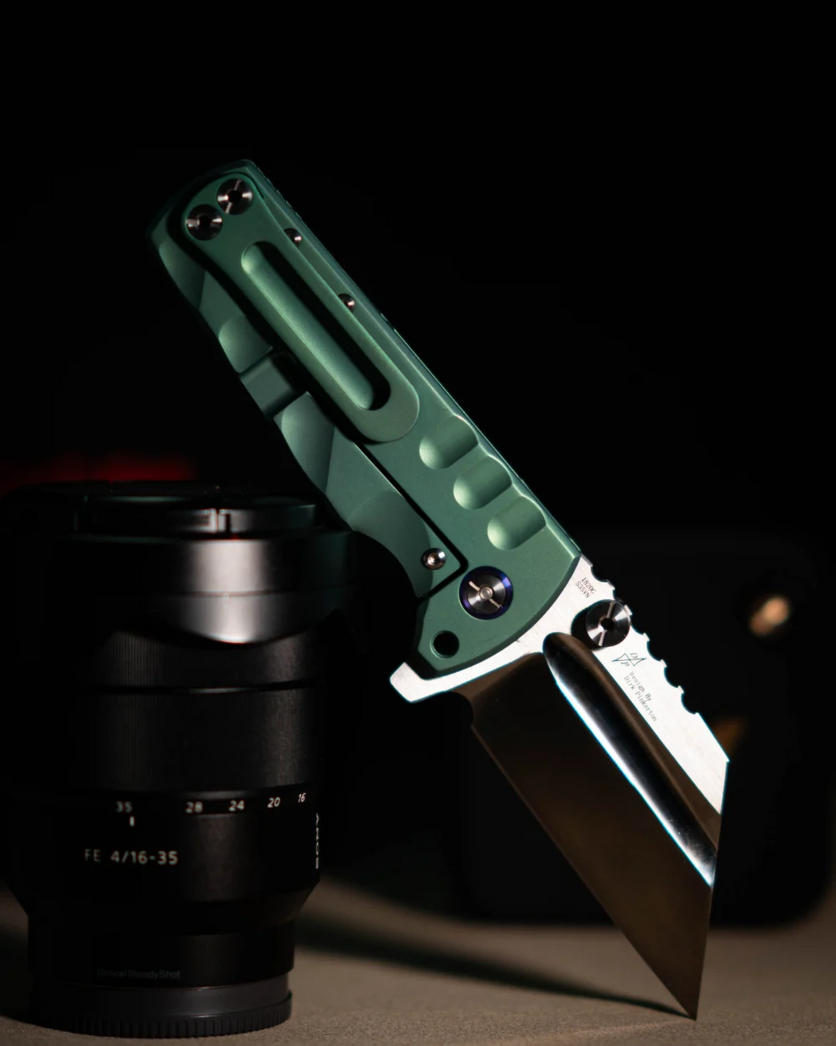 Artisan Cutlery Proponent S35VN Green Titanium