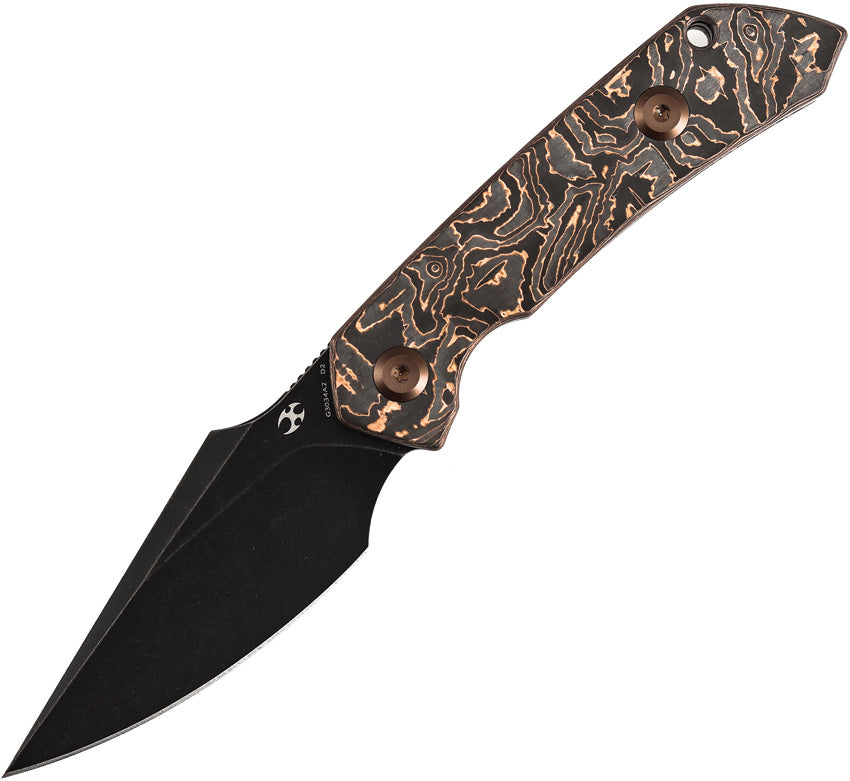 Kansept Fenrir Fixed Blade D2 Copper Carbon Fiber