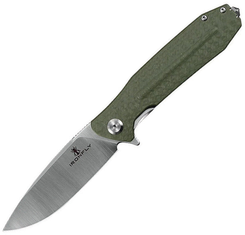 Ironfly Zesty Liner Lock Green G10 VG-10