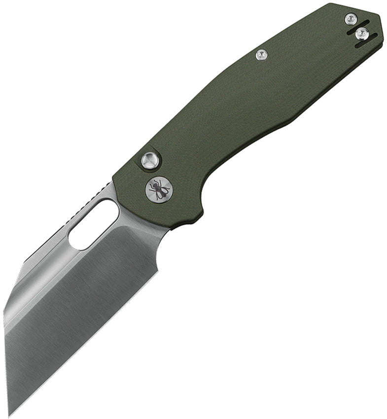 Ironfly Yolo Button Lock Army Green G10 14C28N
