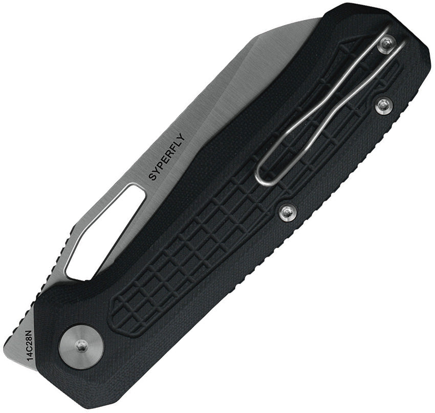 Ironfly Syperfly Liner Lock Black G10 14C28N