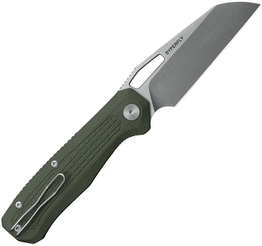 Ironfly Syperfly Liner Lock Army Green G10 14C28N