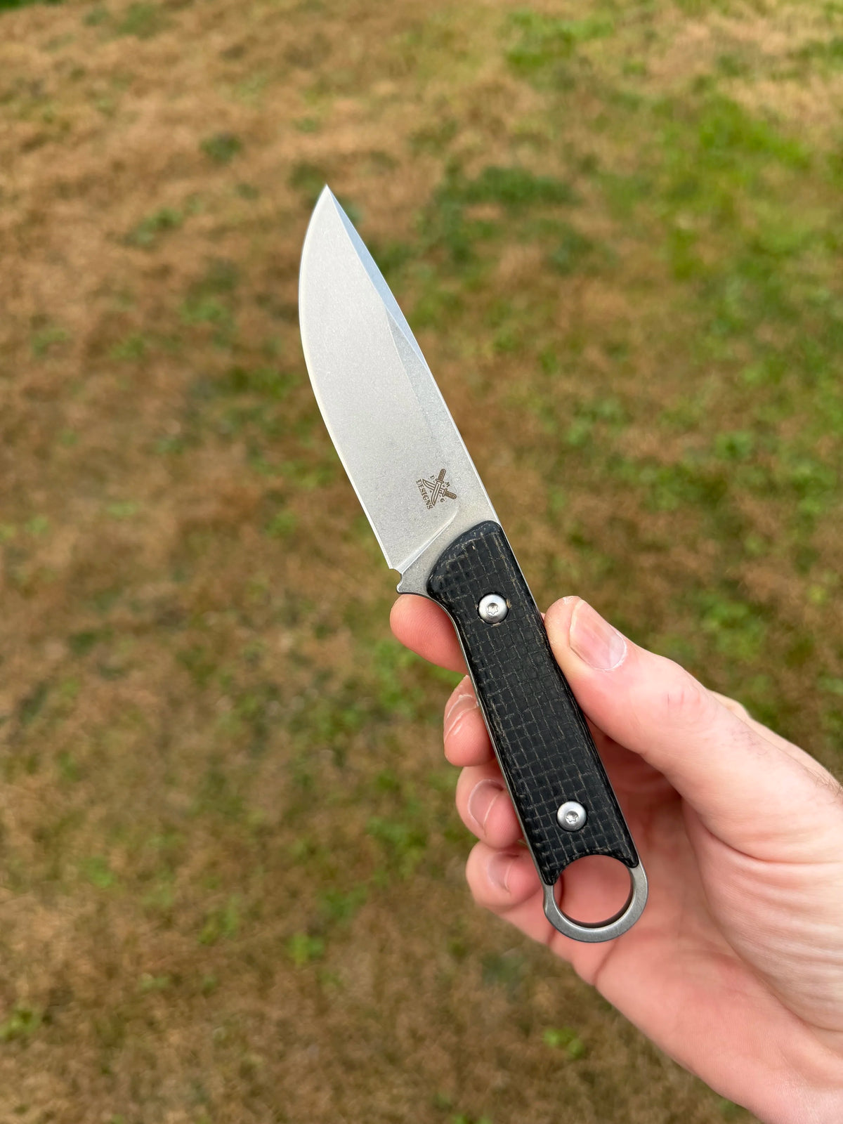DMG Designs Marauder V2 Fixed Blade D2 Black Micarta