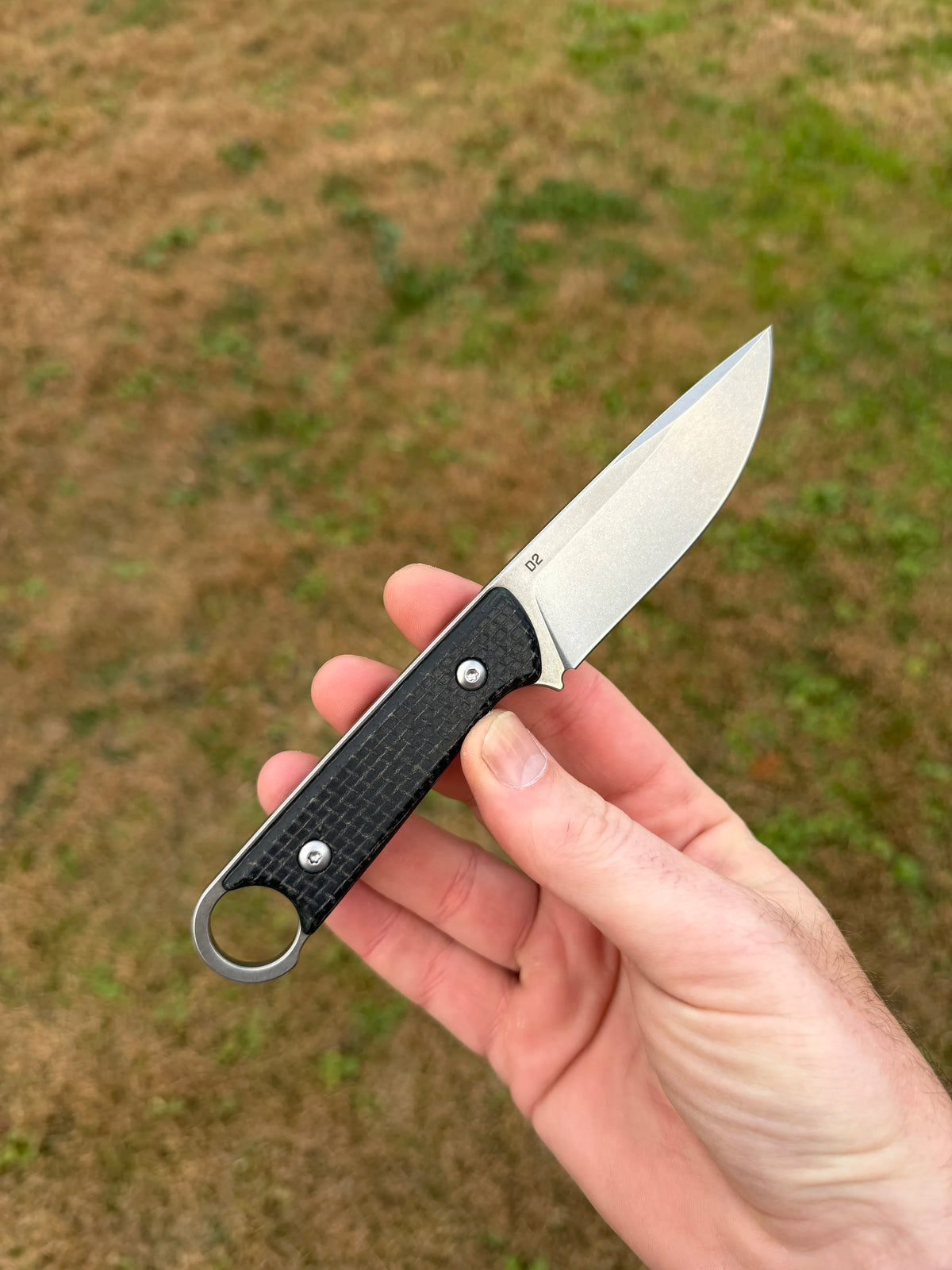 DMG Designs Marauder V2 Fixed Blade D2 Black Micarta