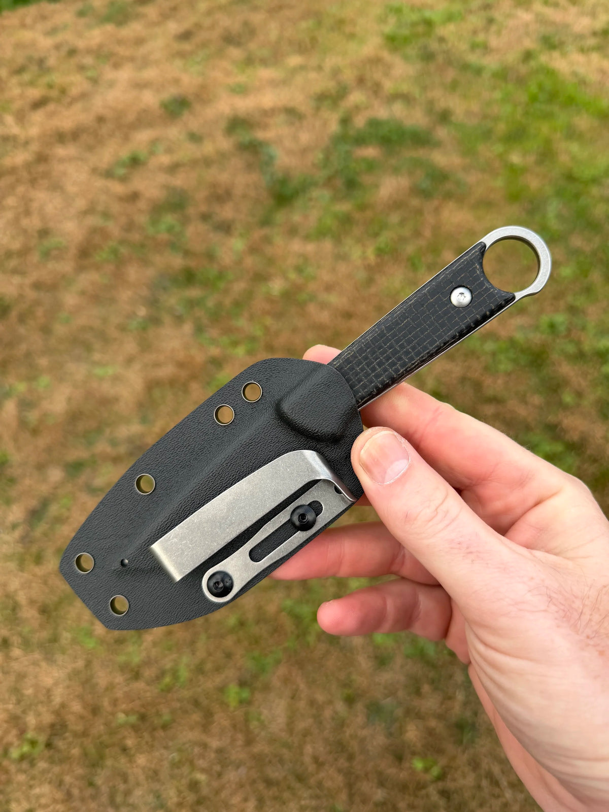 DMG Designs Marauder V2 Fixed Blade D2 Black Micarta