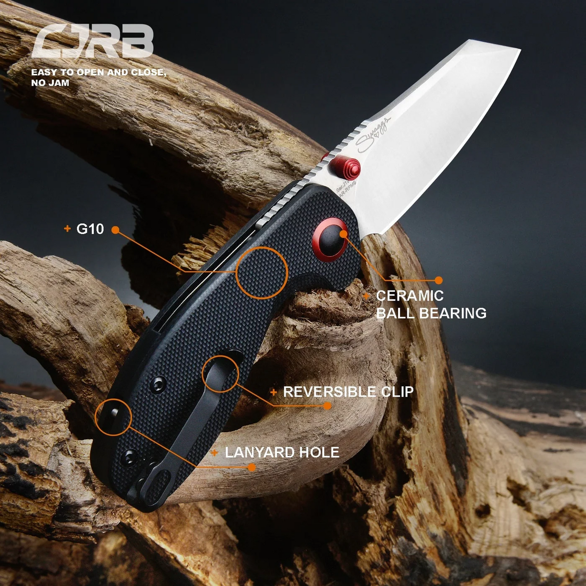 CJRB Maileah RPM9 Black G10
