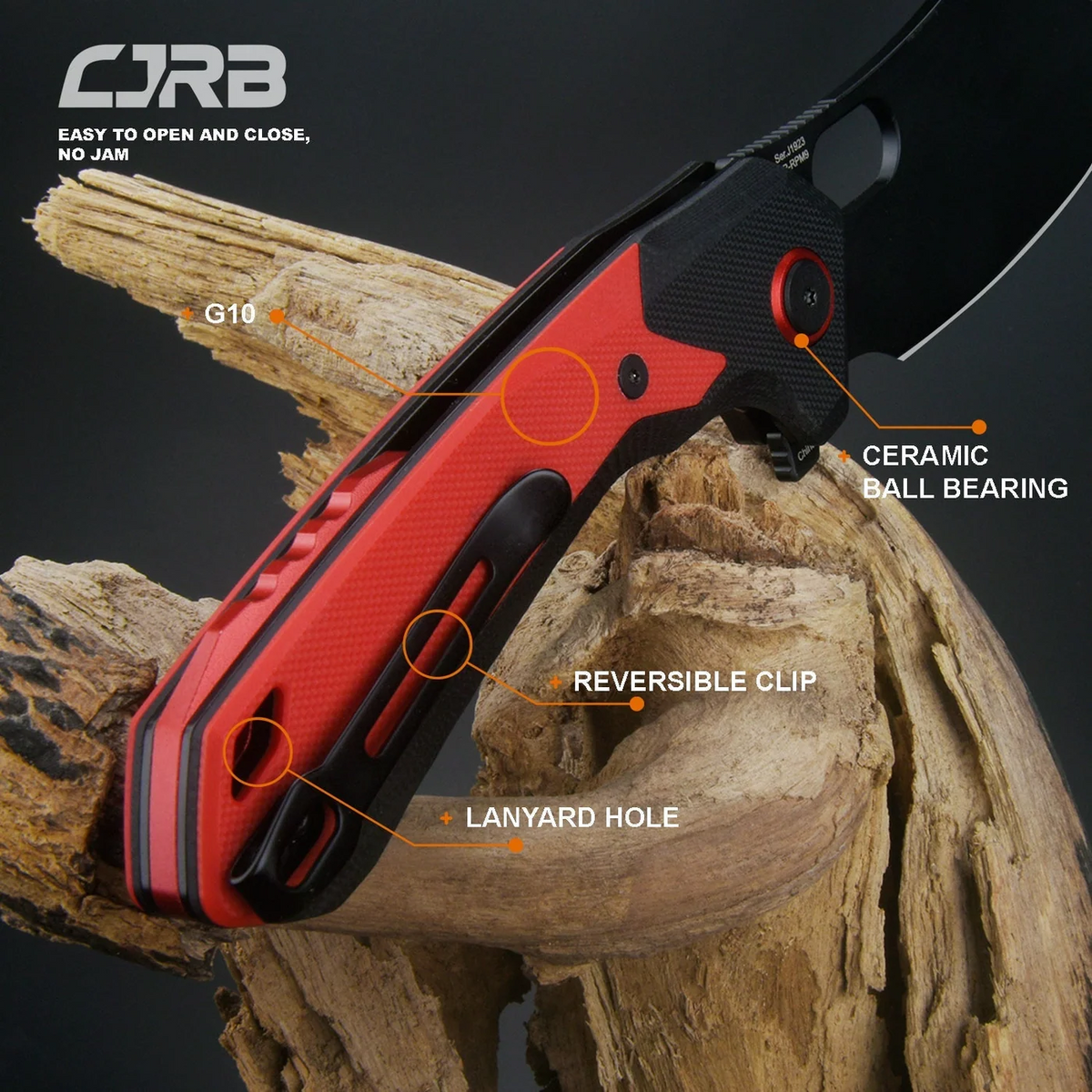 CJRB Caldera RPM9 Red G10