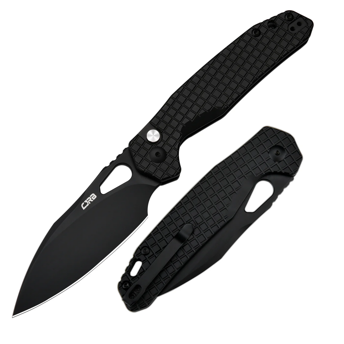 CJRB Frack Button Lock RPM9 Black Stainless Frag
