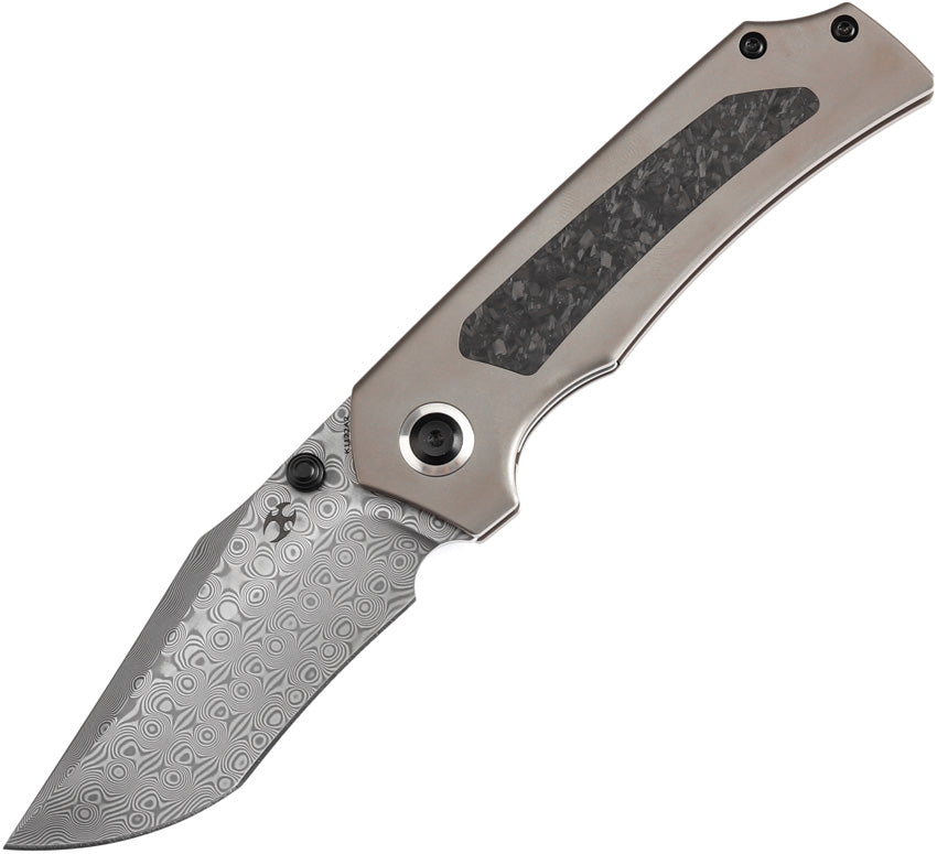 Kansept Fermi Damascus Carbon Fiber Glow Dark Matter