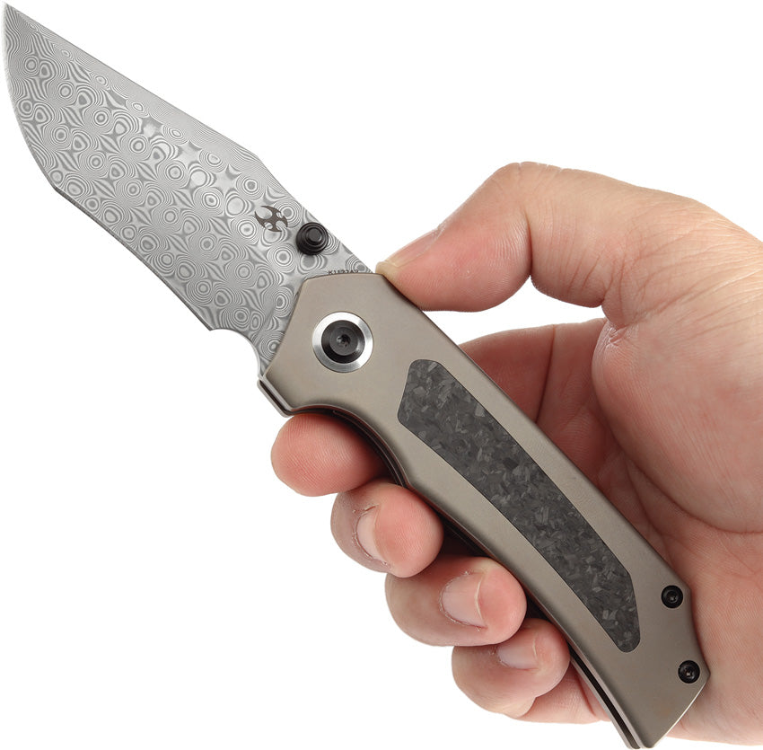 Kansept Fermi Damascus Carbon Fiber Glow Dark Matter
