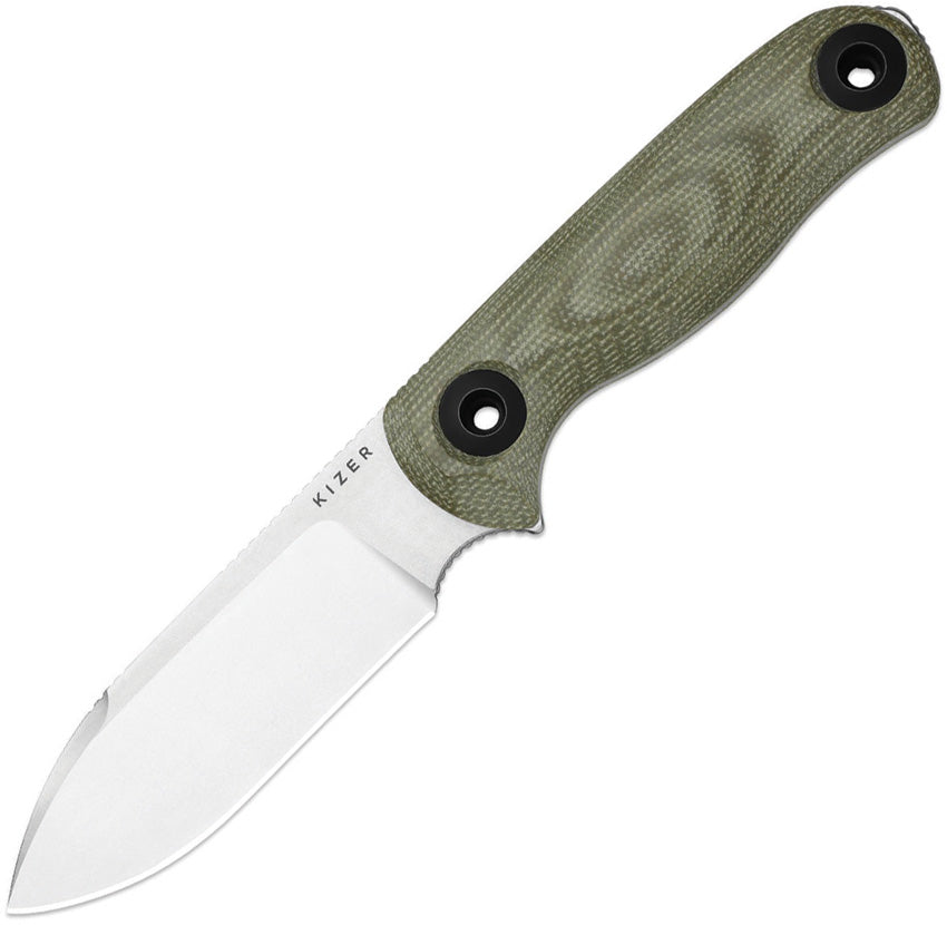 Kizer Drop Bear Fix 3 14C28N Green Micarta