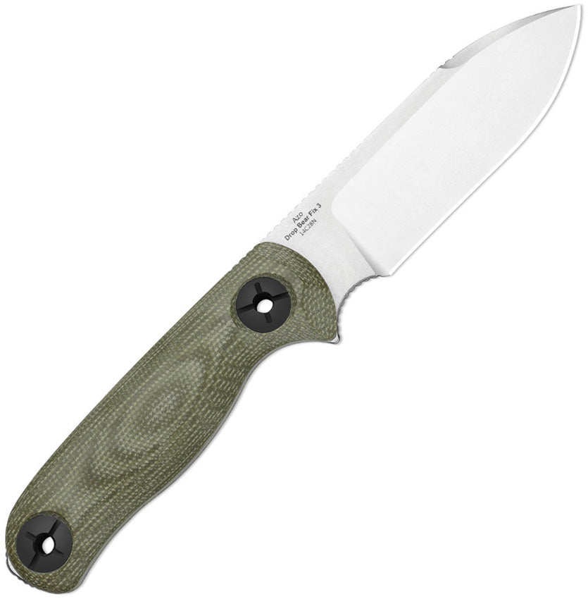 Kizer Drop Bear Fix 3 14C28N Green Micarta