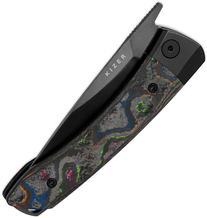 Kizer Mini MoMo S35VN 80s Camo Carbon Titanium