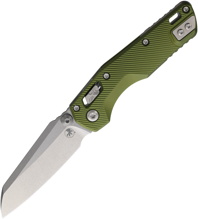 Microtech MSI Mini S/E M390MK Fluted OD Green Aluminum