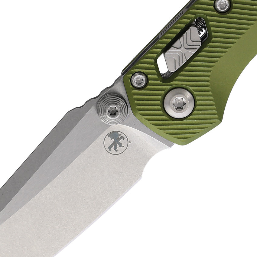 Microtech MSI Mini S/E M390MK Fluted OD Green Aluminum