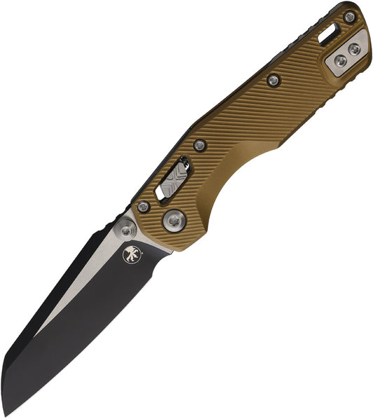 Microtech MSI Mini M390MK Fluted Tan Aluminum