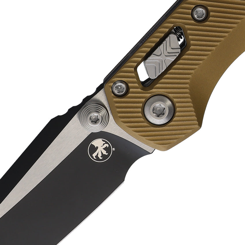 Microtech MSI Mini M390MK Fluted Tan Aluminum