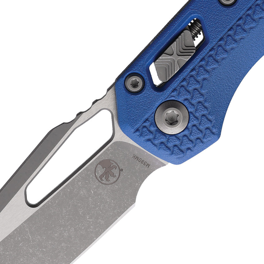 Microtech MSI M390MK Apocalyptic Blue Tri-Grip Polymer