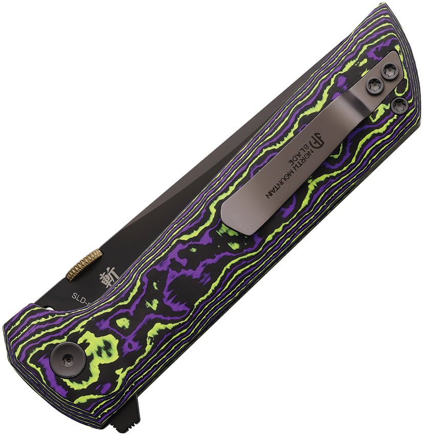 North Mountain Blade Chop 2 Button Lock SLD-Magic DLC Joker Carbon Fiber
