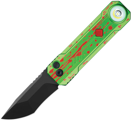Oknife LK Knife + Light Combo D2 Zombie Green Aluminum