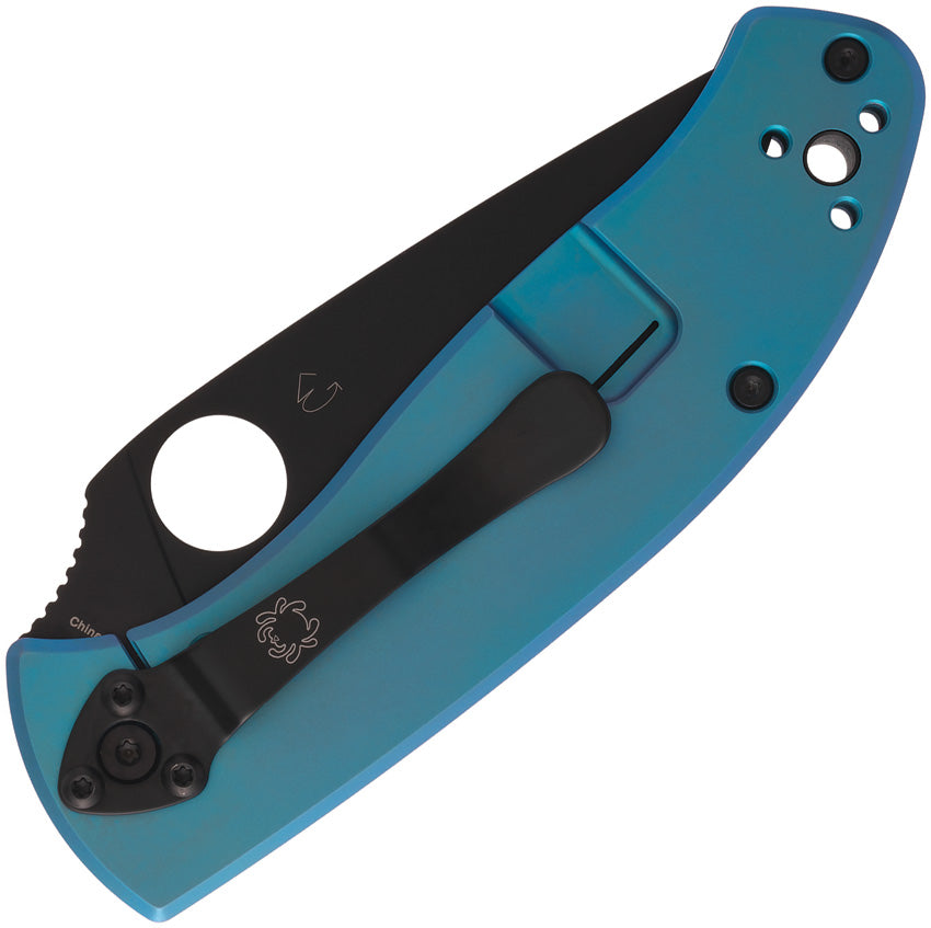 Spyderco Tenacious 8Cr13MoV Blue Titanium