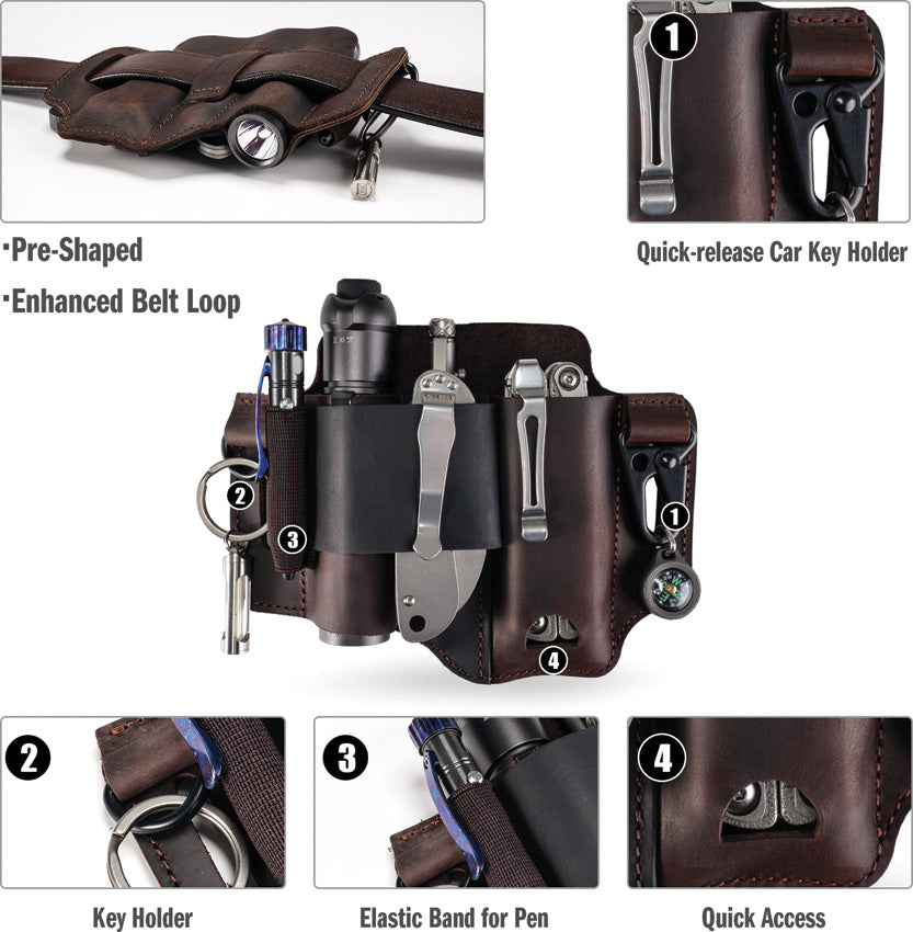 Viperade PJ36 Leather EDC Belt Sheath