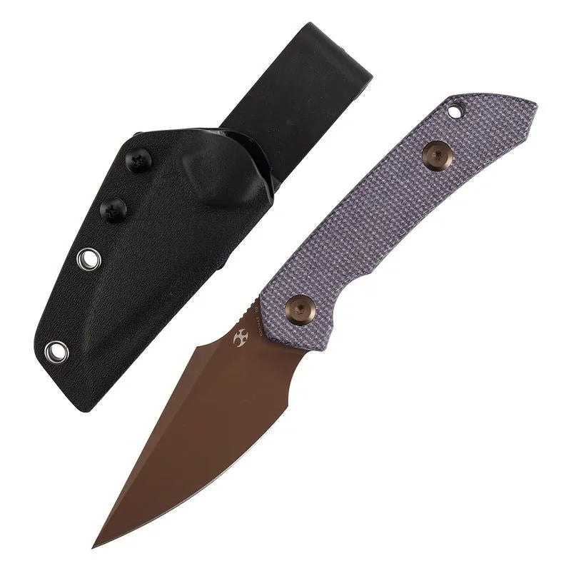 Kansept Fenrir Fixed Blade Rose Gold / Purple D2 Steel w/sheath