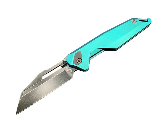 Ketuo Akimbo M390 Teal Titanium Framelock