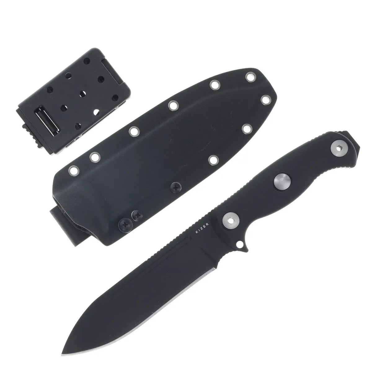 Kizer Drop Bear Fix 7 Fixed Blade 1095 Steel / G10 Black